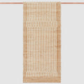 Handwoven Accent Rug with Subtle Stripes and Checkered Texture | Multiple Sizes