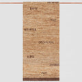 Handwoven Runner Rug with Subtle Dash Pattern | 2.5 x 8 ft