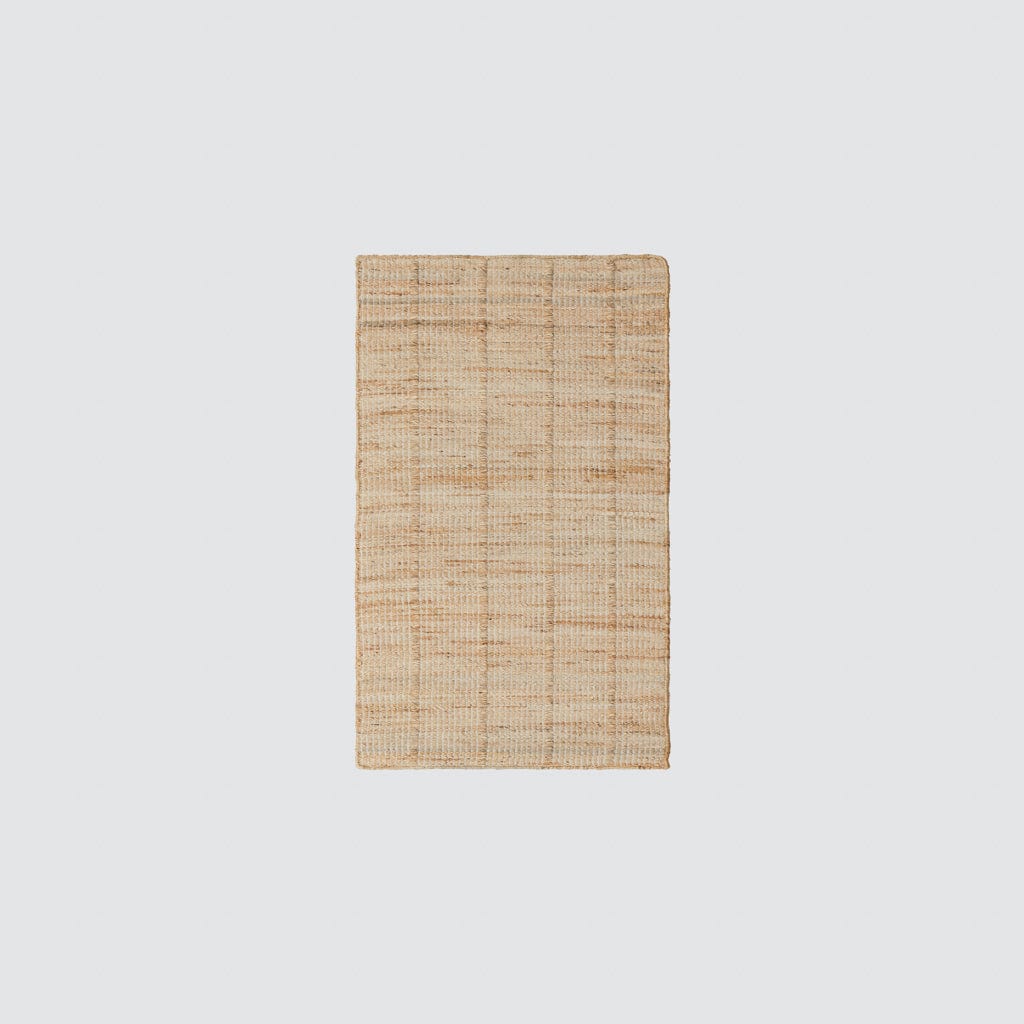 Minimal Handwoven Rug with Subtle Vertical Texture | Multiple Sizes