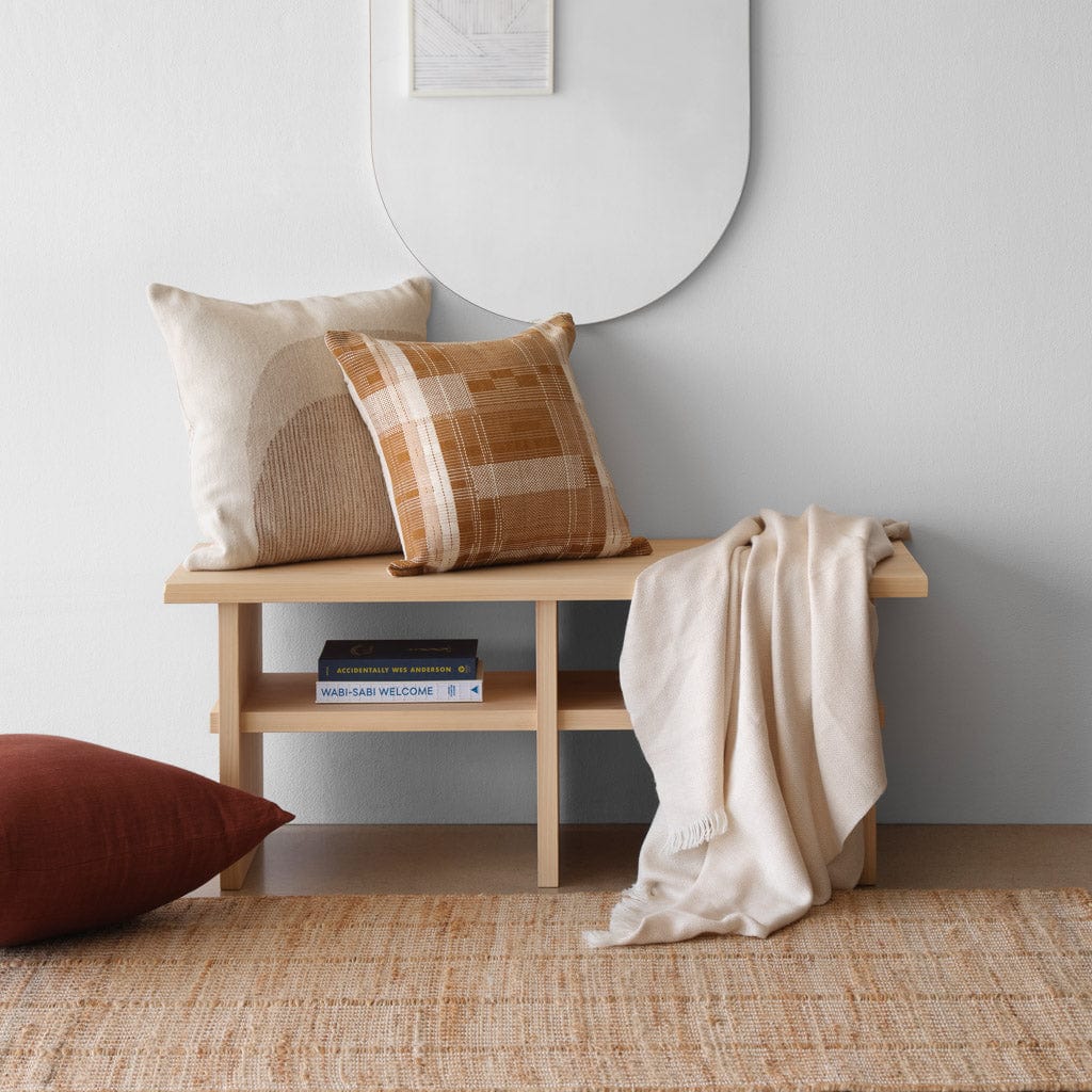 Minimal Handwoven Rug with Subtle Vertical Texture | Multiple Sizes