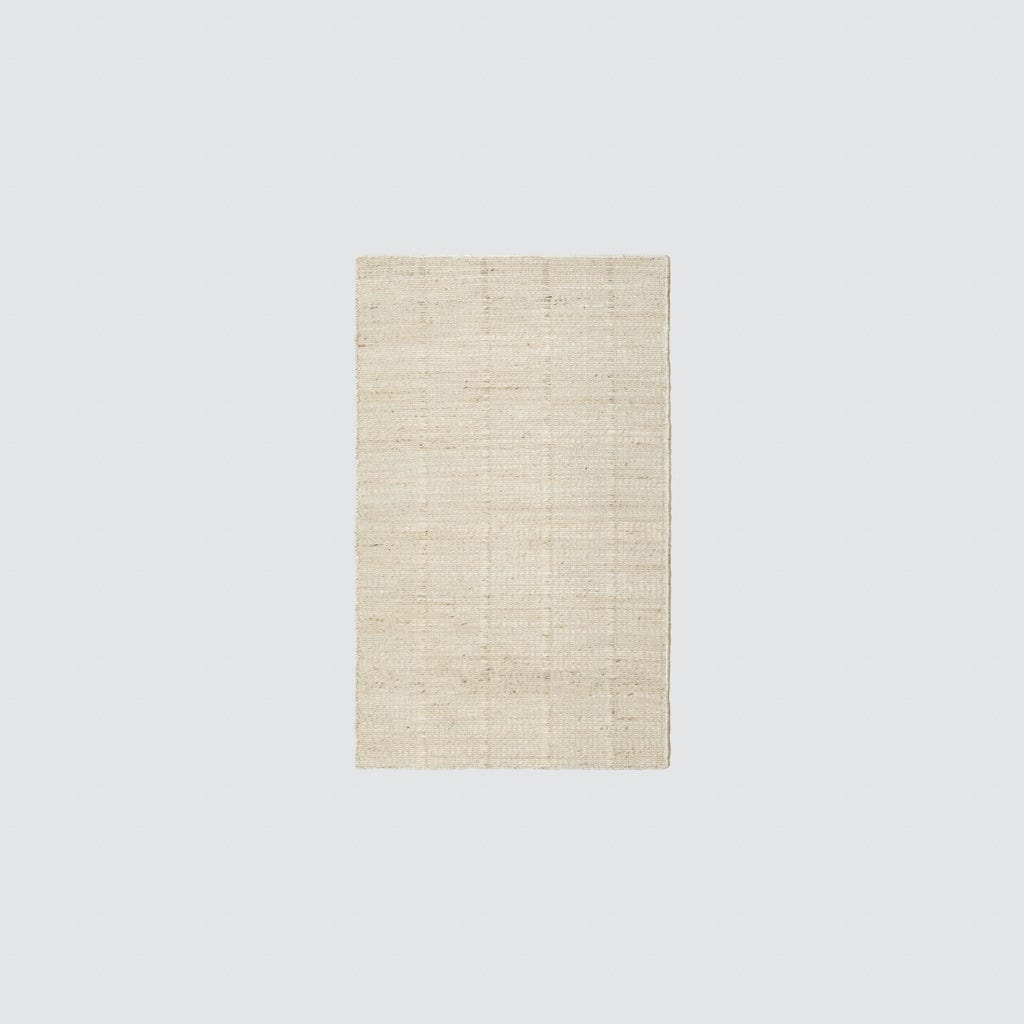 Minimal Handwoven Rug with Subtle Vertical Texture | Multiple Sizes