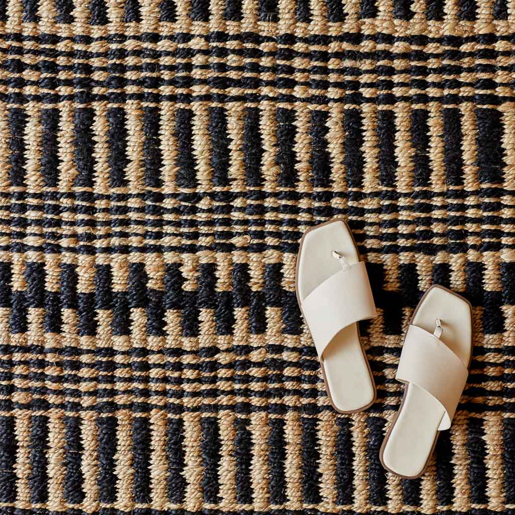 Handwoven Runner Rug with Bold Horizontal Stripes | 2.5 x 8 ft