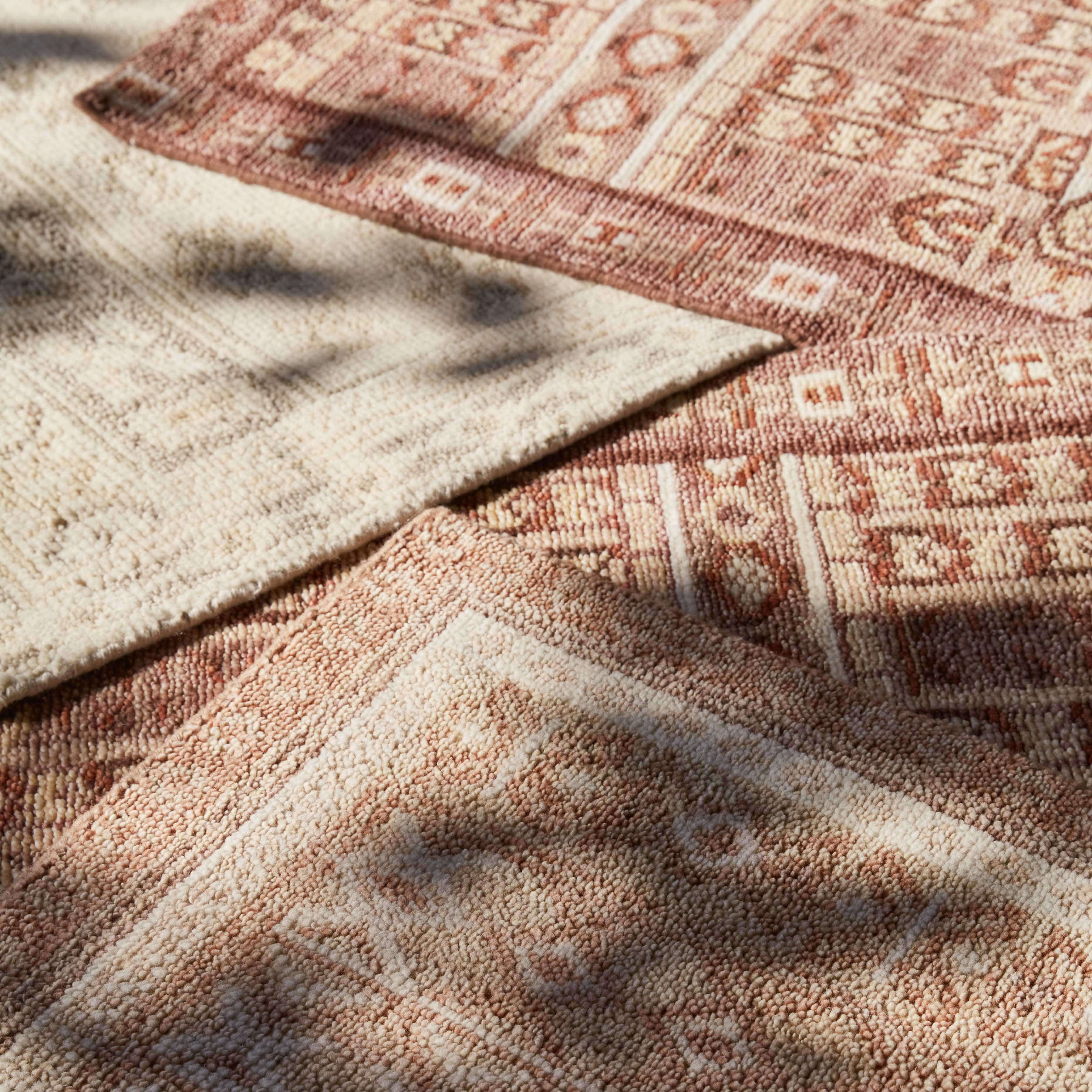 Handwoven Rug with Vintage-Inspired Geometric Pattern | Multiple Sizes Available
