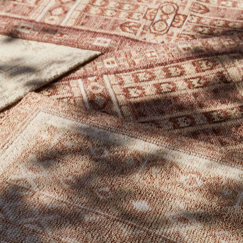 Handwoven Rug with Vintage-Inspired Geometric Pattern | Multiple Sizes Available