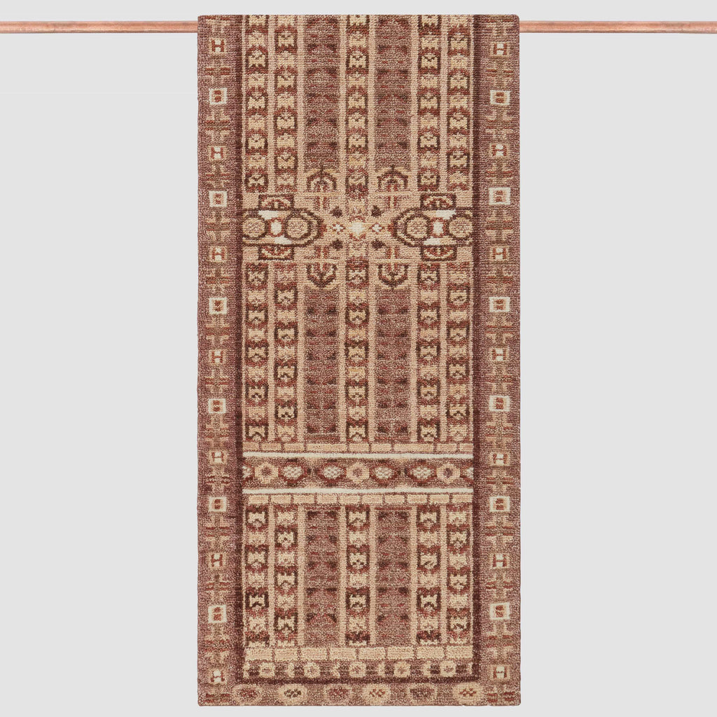 Handwoven Rug with Vintage-Inspired Geometric Pattern | Multiple Sizes Available