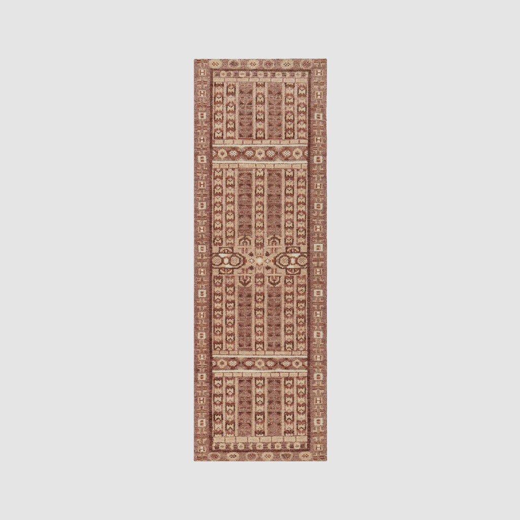 Handwoven Rug with Vintage-Inspired Geometric Pattern | Multiple Sizes Available