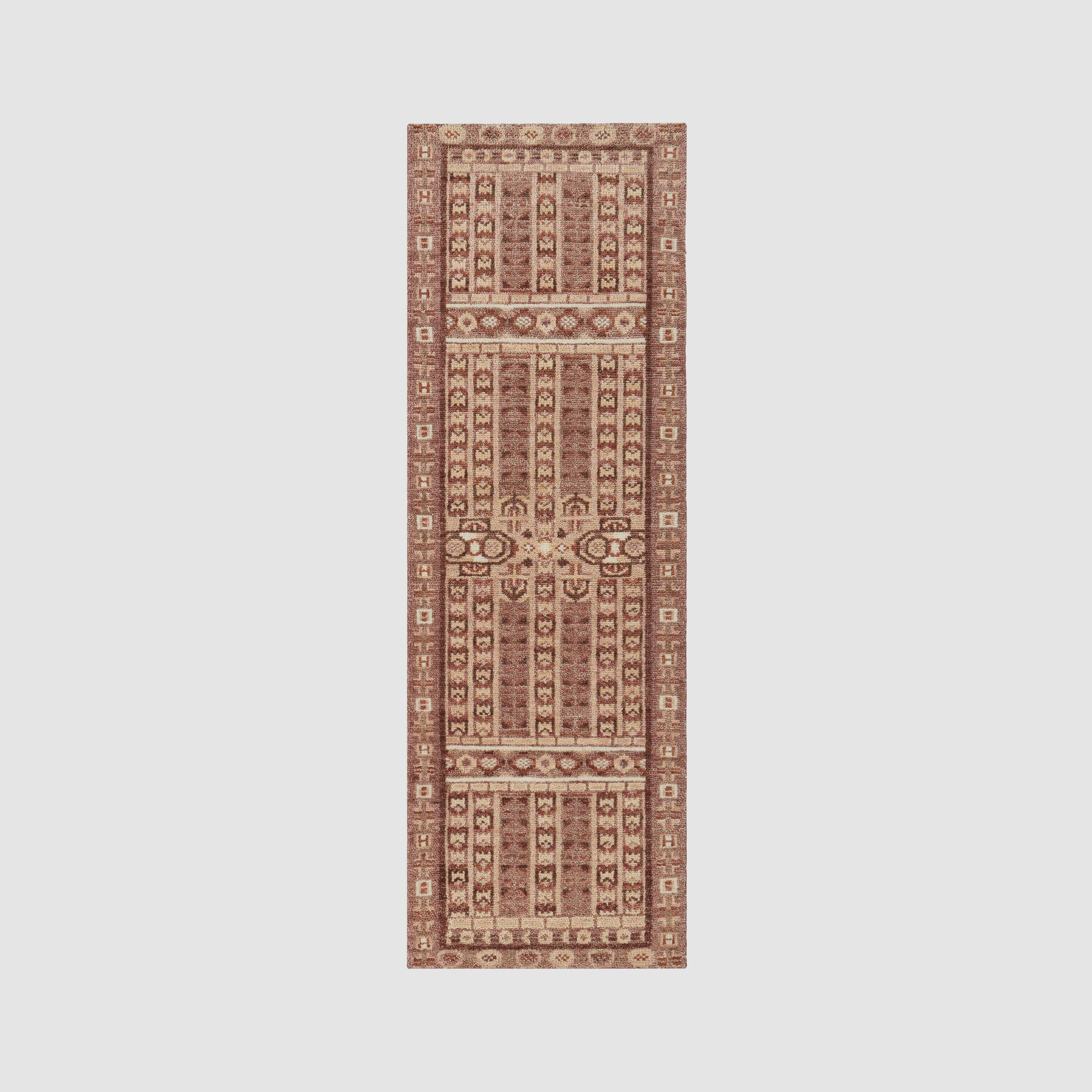 Handwoven Rug with Vintage-Inspired Geometric Pattern | Multiple Sizes Available